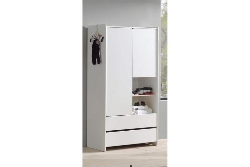 Baby Bed med kommode, stellebord, garderobe, bokhylle Kiddy 2-dører - 2-dører - Møbler - Senger - Sengetilbehør & sengegavl - Oppbevaring til senger