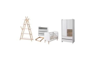 Baby Bed med kommode, stellebord, garderobe, bokhylle Kiddy 2-dører - 2-dører - Møbler - Senger - Sengetilbehør & sengegavl - Oppbevaring til senger
