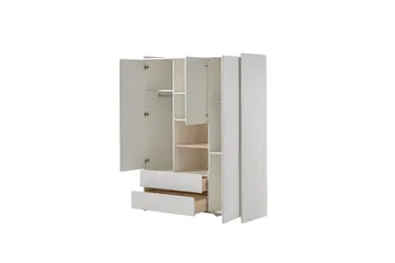 Baby Bed med kommode, stellebord, garderobe, bokhylle Kiddy 3 dører - 3 dører - Møbler - Senger - Sengetilbehør & sengegavl - Oppbevaring til senger