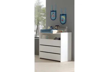 Baby Bed med kommode, stellebord, garderobe, bokhylle Kiddy 3 dører - 3 dører - Møbler - Senger - Sengetilbehør & sengegavl - Oppbevaring til senger