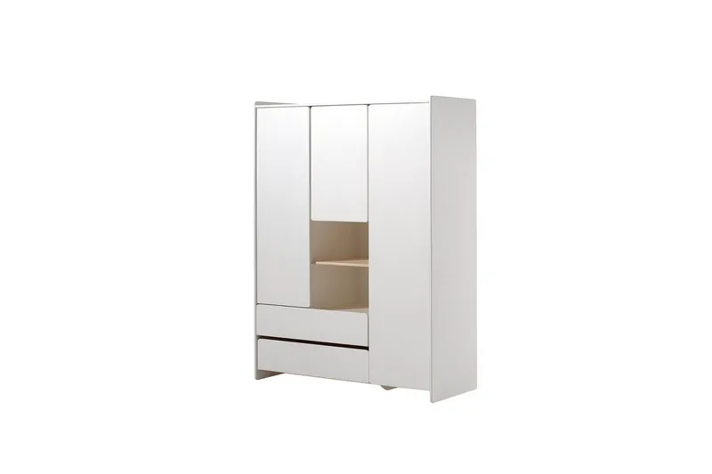 Baby Bed med kommode, stellebord, garderobe, bokhylle Kiddy 3 dører - 3 dører - Møbler - Senger - Sengetilbehør & sengegavl - Oppbevaring til senger