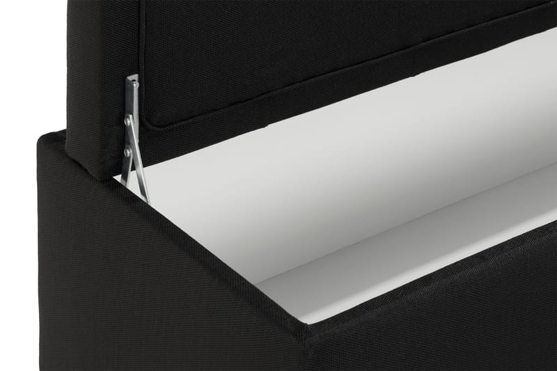 Ella Sengebenk 140cm Dypheftet - Svart - Møbler - Senger - Sengetilbehør & sengegavl - Oppbevaring til senger