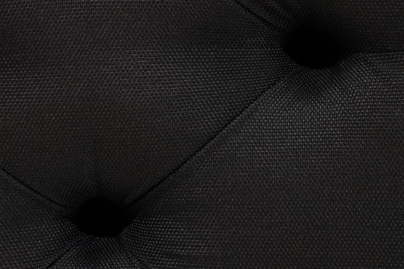 Ella Sengebenk 140cm Dypheftet - Svart - Møbler - Senger - Sengetilbehør & sengegavl - Oppbevaring til senger