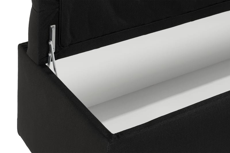 Ella Sengebenk 140cm Rutete - Svart - Møbler - Senger - Sengetilbehør & sengegavl - Oppbevaring til senger