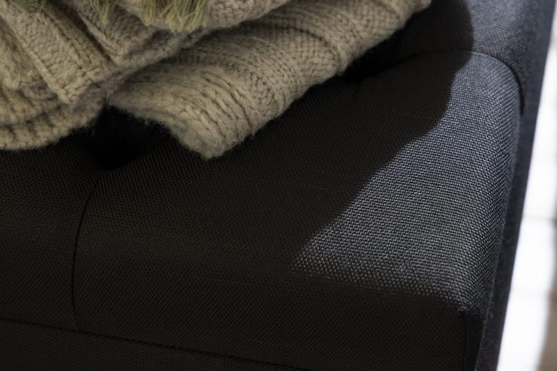 Ella Sengebenk 140cm Rutete - Svart - Møbler - Senger - Sengetilbehør & sengegavl - Oppbevaring til senger