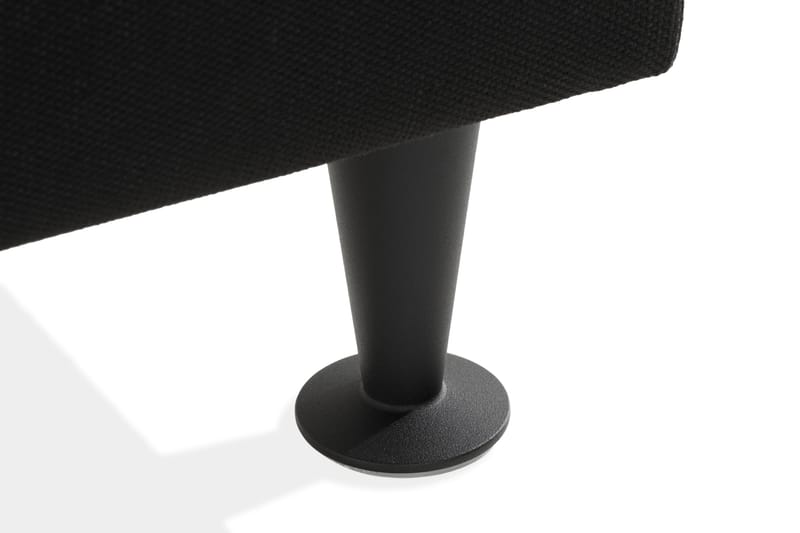 Ella Sengebenk 140cm Rutete - Svart - Møbler - Senger - Sengetilbehør & sengegavl - Oppbevaring til senger