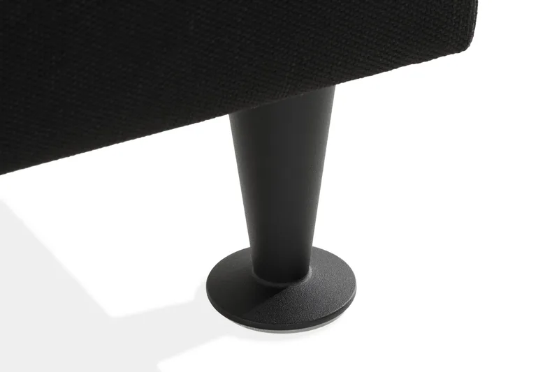 Ella Sengebenk 140cm Rutete - Svart - Møbler - Senger - Sengetilbehør & sengegavl - Oppbevaring til senger