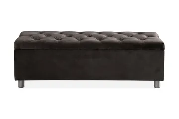 Ella Sengekiste 140cm Dypheftende - Svart - Møbler - Senger - Sengetilbehør & sengegavl - Oppbevaring til senger