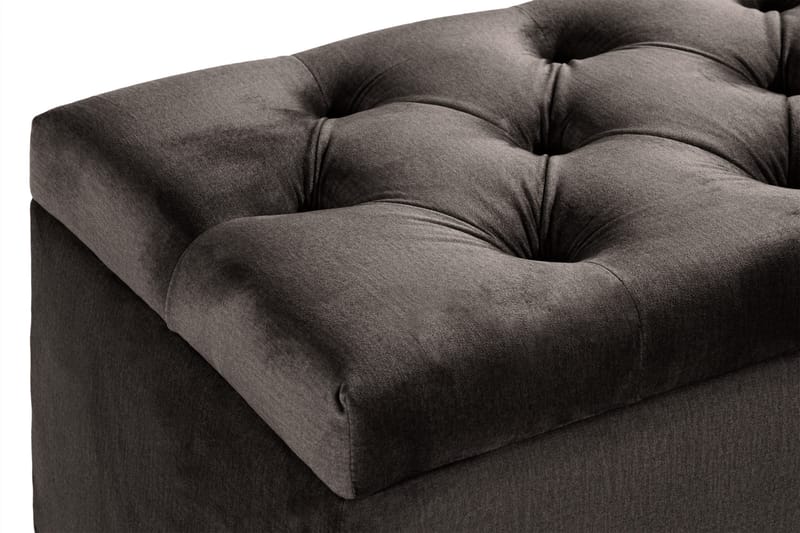 Ella Sengekiste 140cm Dypheftende - Svart - Møbler - Senger - Sengetilbehør & sengegavl - Oppbevaring til senger