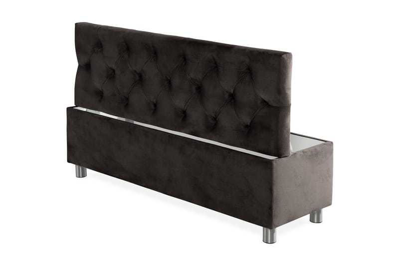 Ella Sengekiste 140cm Dypheftende - Svart - Møbler - Senger - Sengetilbehør & sengegavl - Oppbevaring til senger