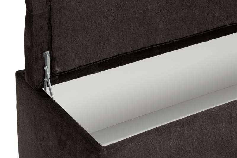 Ella Sengekiste 140cm Dypheftende - Svart - Møbler - Senger - Sengetilbehør & sengegavl - Oppbevaring til senger