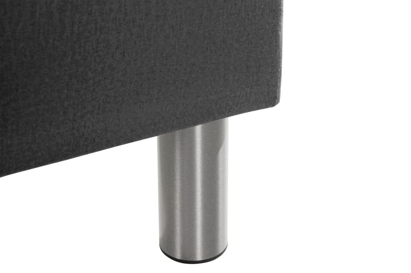 Ella Sengekiste 140cm Rutete - Mørkegrå - Møbler - Senger - Sengetilbehør & sengegavl - Oppbevaring til senger