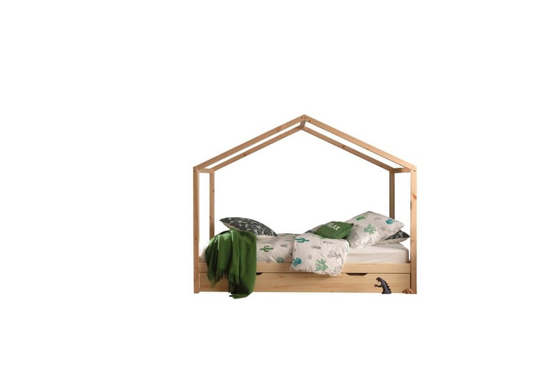 Husseng uten gjerde og skuff Dallas 90x200 cm Naturlig - Naturlig - Møbler - Senger - Sengetilbehør & sengegavl - Oppbevaring til senger