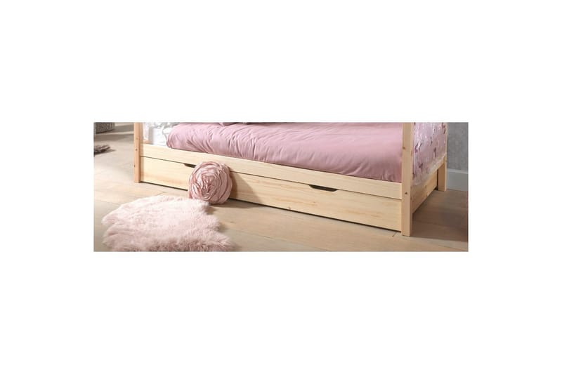 Husseng uten gjerde og skuff Dallas 90x200 cm Naturlig - Naturlig - Møbler - Senger - Sengetilbehør & sengegavl - Oppbevaring til senger