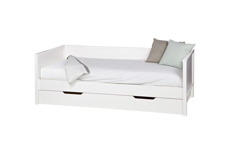 Nikki Sengeskuff 94x198 cm - Hvit - Møbler - Senger - Sengetilbehør & sengegavl - Oppbevaring til senger