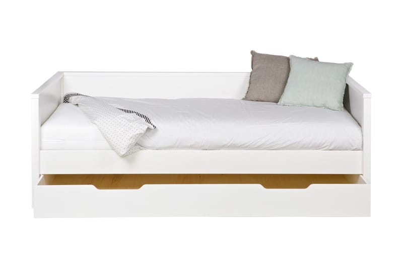 Nikki Sengeskuff 94x198 cm - Hvit - Møbler - Senger - Sengetilbehør & sengegavl - Oppbevaring til senger