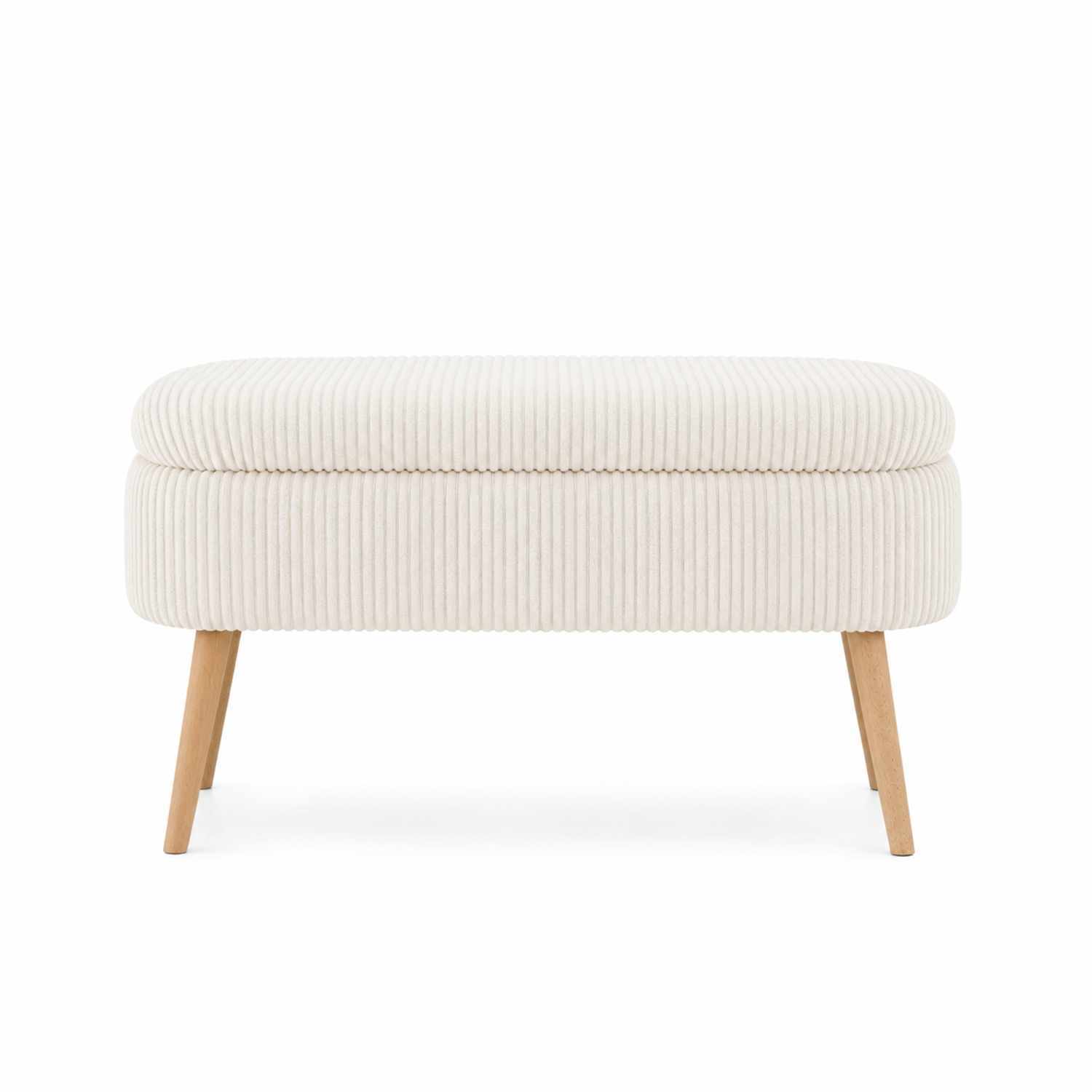 Pouffe with Storage Atelier Del Sofa Cream -