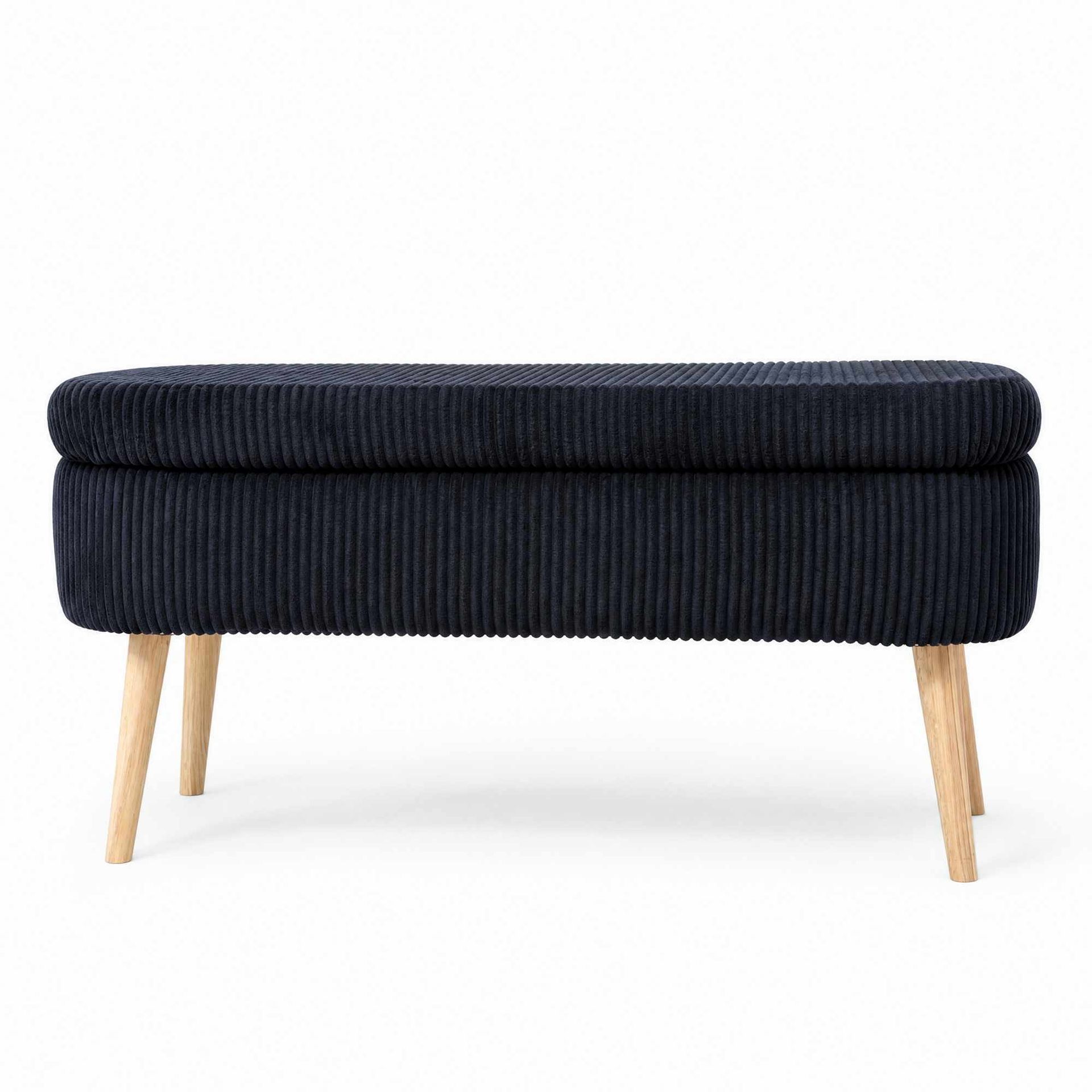 Pouffe with Storage Atelier Del Sofa Svart -