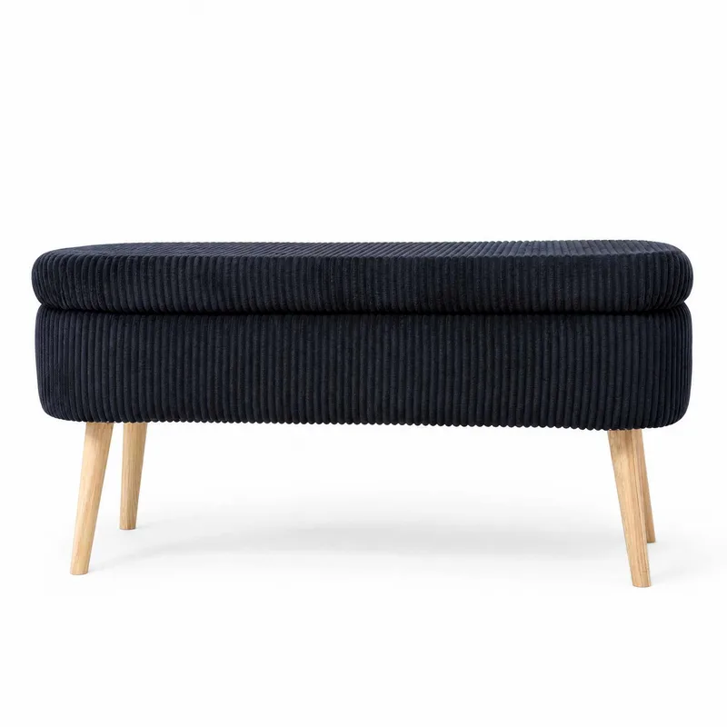 Pouffe with Storage Atelier Del Sofa Svart, undefined