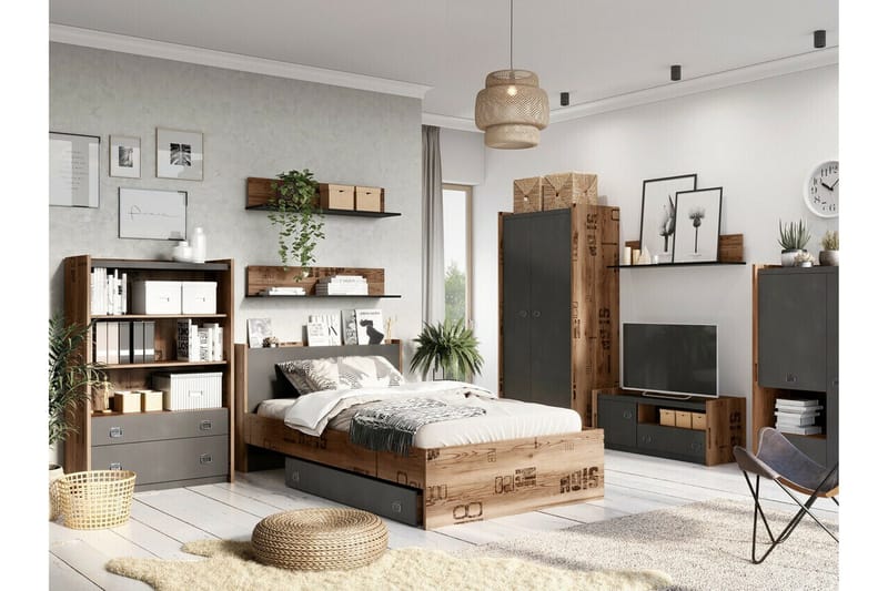 Rathmore Sengkiste 140 cm - Grå - Møbler - Senger - Sengetilbehør & sengegavl - Oppbevaring til senger