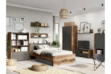 Rathmore Sengkiste 140 cm - Grå - Møbler - Senger - Sengetilbehør & sengegavl - Oppbevaring til senger