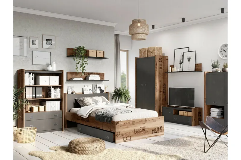 Rathmore Sengkiste 140 cm - Grå - Møbler - Senger - Sengetilbehør & sengegavl - Oppbevaring til senger