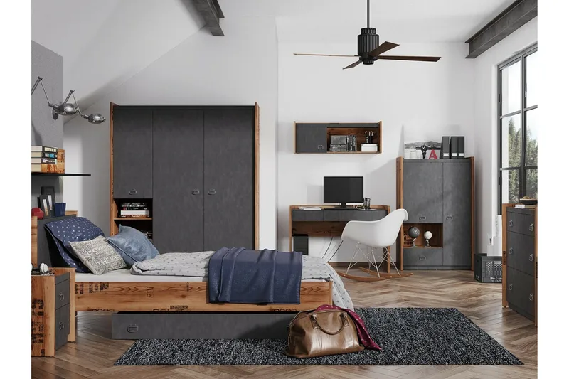 Rathmore Sengkiste 140 cm - Grå - Møbler - Senger - Sengetilbehør & sengegavl - Oppbevaring til senger