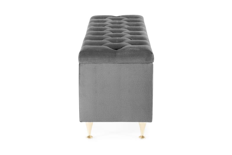 Royal Velvet Sengekiste Fløyel - Mørkegrå - Møbler - Senger - Sengetilbehør & sengegavl - Oppbevaring til senger - Sengekiste