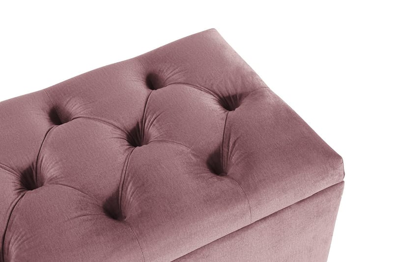 Royal Velvet Sengekiste Fløyel - Rosa - Møbler - Senger - Sengetilbehør & sengegavl - Oppbevaring til senger - Sengekiste