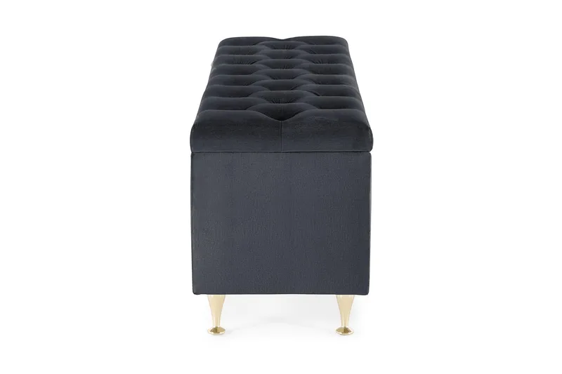 Royal Velvet Sengekiste Fløyel - Svart - Møbler - Senger - Sengetilbehør & sengegavl - Oppbevaring til senger - Sengekiste