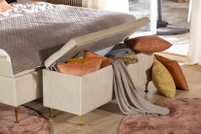 Royal Velvet Sengekiste Fløyel - Møbler - Senger - Sengetilbehør & sengegavl - Oppbevaring til senger - Sengekiste