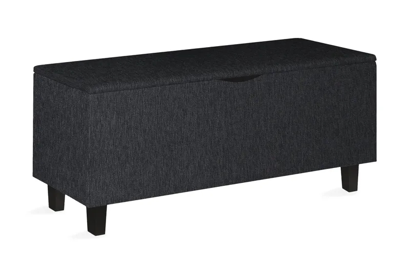 Hawes Sengekiste 130 cm, Svart/Metall
