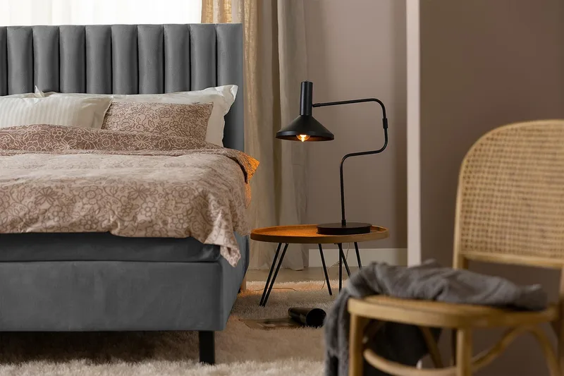 Rakel Sengegavl 120cm - Mørkegrå/Fløyel - Møbler - Senger - Sengetilbehør & sengegavl - Sengegavl