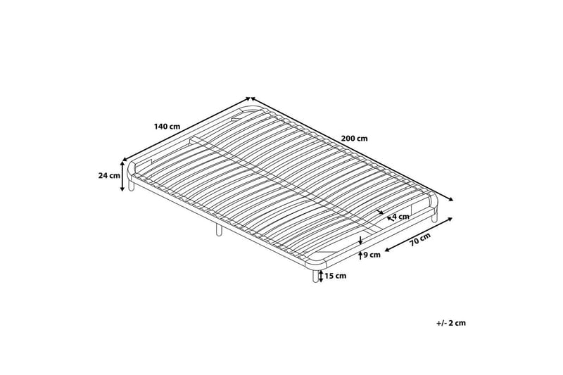 Basic Ribbebunn 140|200 Cm - Hvit - Møbler - Senger - Sengetilbehør & sengegavl - Ribbebunn