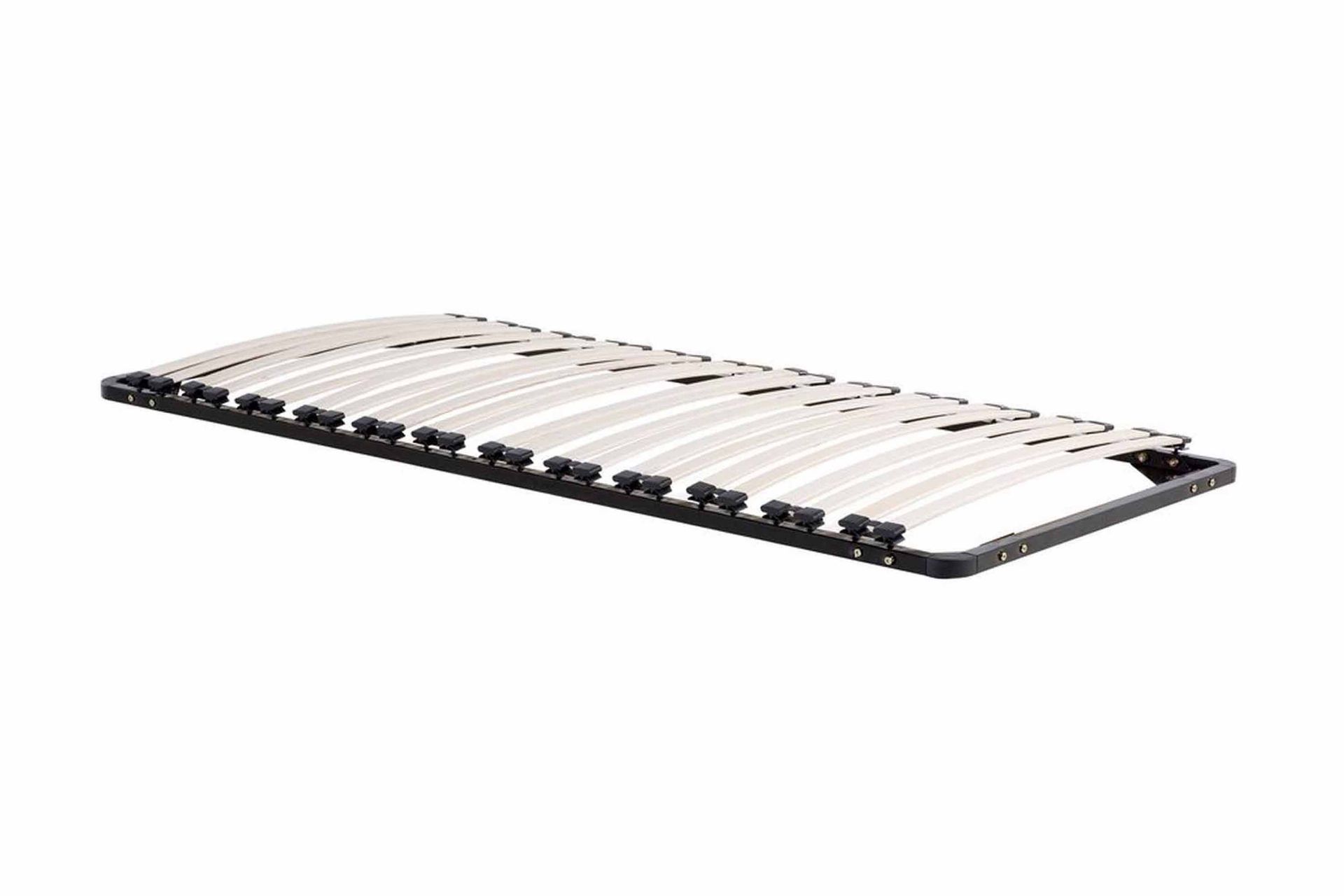 Basic Ribbebunn 90|200 Cm - Hvit|Svart - Møbler - Senger - Sengetilbehør & sengegavl - Ribbebunn