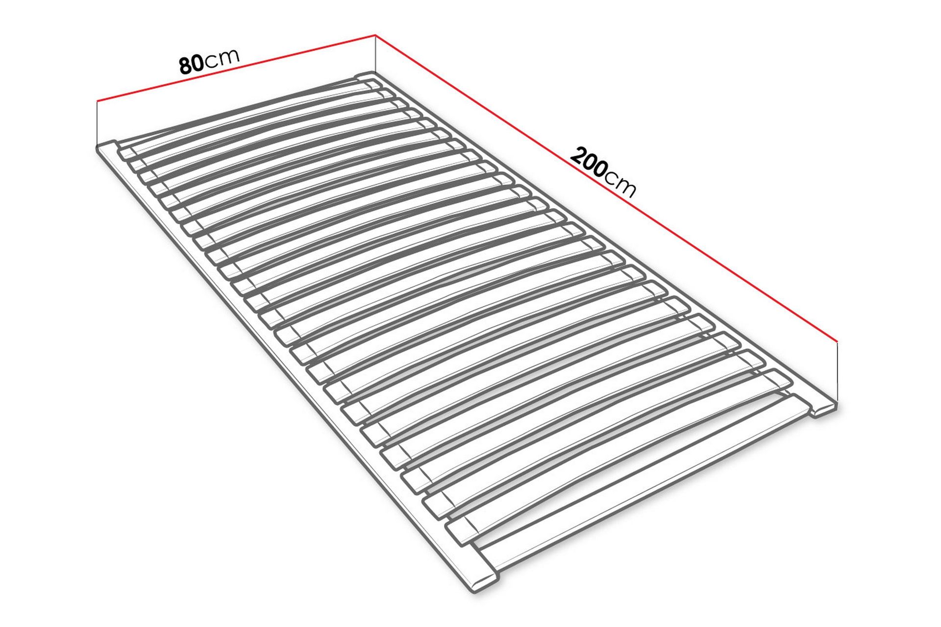 Easypack Ribbebunn 80x200 cm - Tre/Natur - Møbler - Senger - Sengetilbehør & sengegavl - Ribbebunn