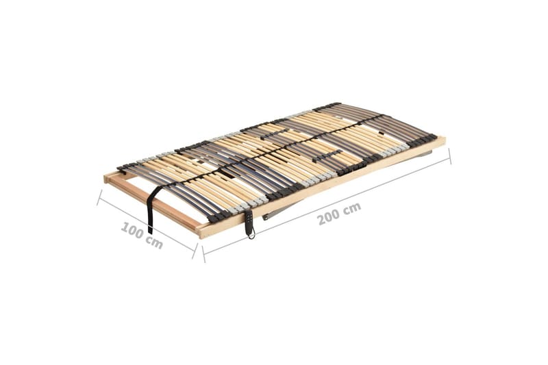 Elektrisk lamellbunn med 42 lameller 7 soner 100x200 cm - Møbler - Senger - Sengetilbehør & sengegavl - Ribbebunn