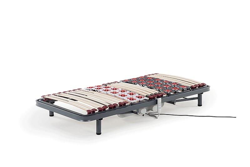Mujahid Ribbebunn Elektrisk Regulerbar 180x200 cm - Grå - Møbler - Senger - Sengetilbehør & sengegavl - Ribbebunn