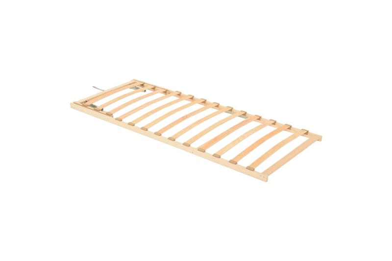 Spilebase med 13 lameller og justerbar hodegavl 70x200 cm - Brun - Møbler - Senger - Sengetilbehør & sengegavl - Ribbebunn