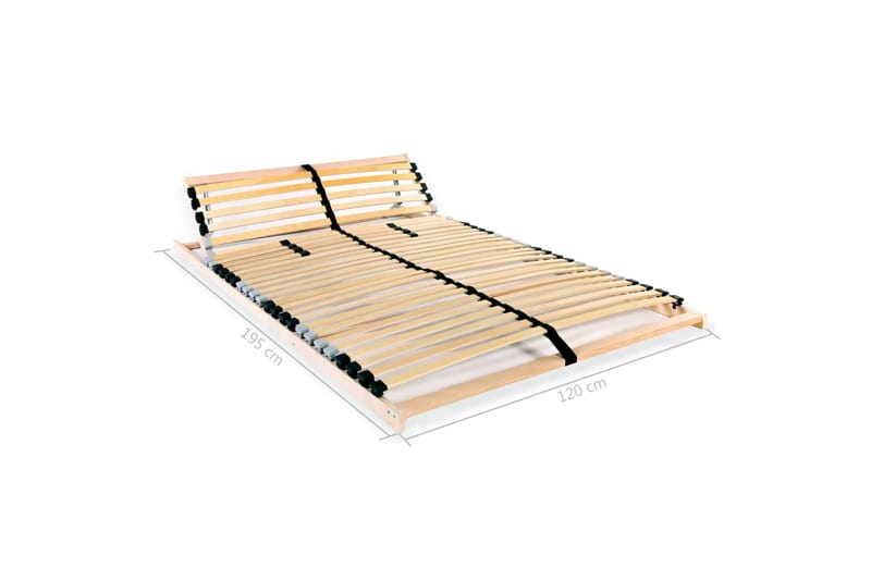 Spilebase med 28 lameller 7 soner 120x200 cm - Tre - Møbler - Senger - Sengetilbehør & sengegavl - Ribbebunn
