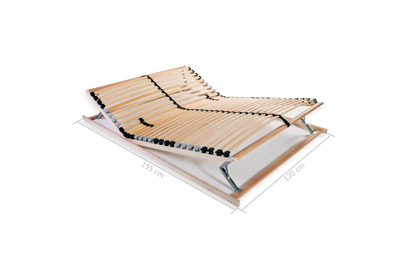 Spilebase med 28 lameller 7 soner 120x200 cm - Tre - Møbler - Senger - Sengetilbehør & sengegavl - Ribbebunn