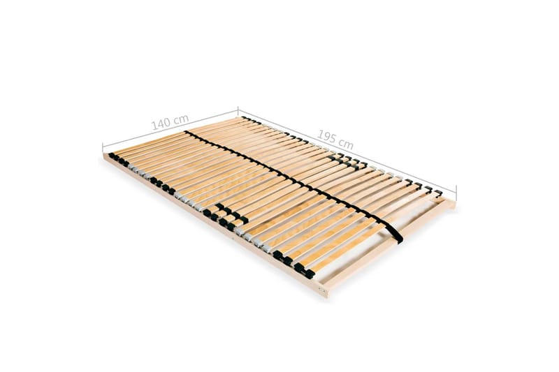 Spilebase med 28 lameller 7 soner 140x200 cm - Tre - Møbler - Senger - Sengetilbehør & sengegavl - Ribbebunn