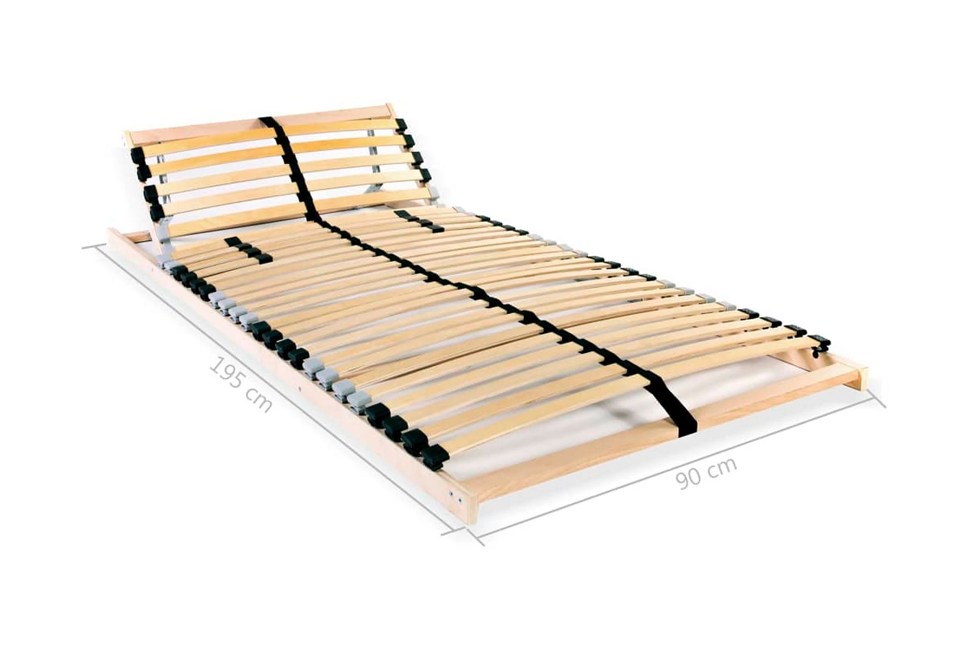 Spilebase med 28 lameller 7 soner 90x200 cm - Tre - Møbler - Senger - Sengetilbehør & sengegavl - Ribbebunn