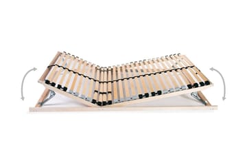Spilebase med 28 lameller 7 soner 90x200 cm - Tre - Møbler - Senger - Sengetilbehør & sengegavl - Ribbebunn