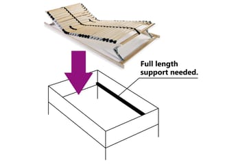 Spilebase med 28 lameller 7 soner 90x200 cm - Tre - Møbler - Senger - Sengetilbehør & sengegavl - Ribbebunn