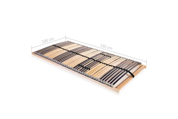 Spilebase med 42 lameller 7 soner 100x200 cm - Møbler - Senger - Sengetilbehør & sengegavl - Ribbebunn