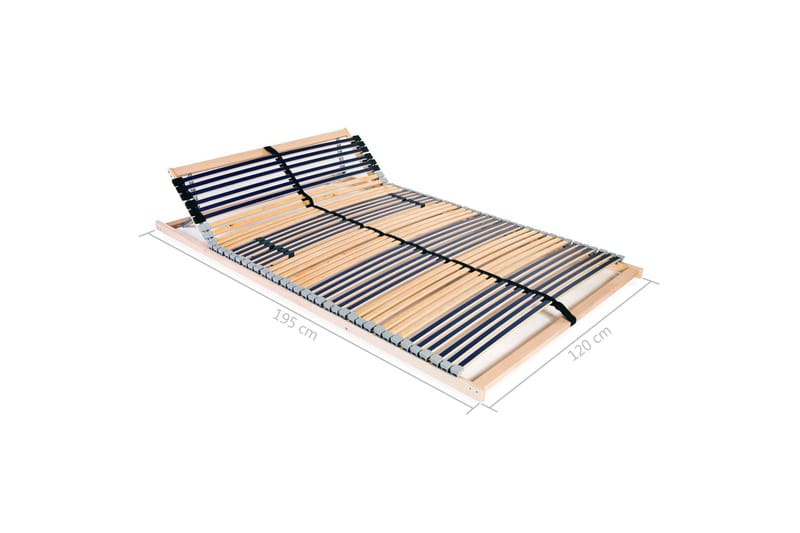 Spilebase med 42 lameller 7 soner 120x200 cm - Tre - Møbler - Senger - Sengetilbehør & sengegavl - Ribbebunn