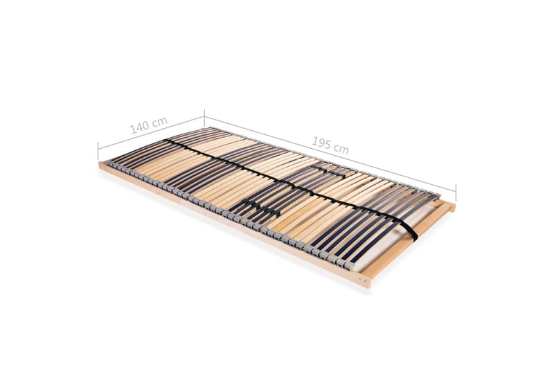 Spilebase med 42 lameller 7 soner 140x200 cm - Møbler - Senger - Sengetilbehør & sengegavl - Ribbebunn