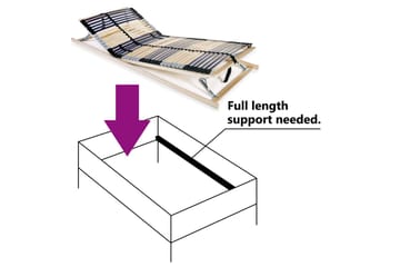 Spilebase med 42 lameller 7 soner 70x200 cm - Tre - Møbler - Senger - Sengetilbehør & sengegavl - Ribbebunn