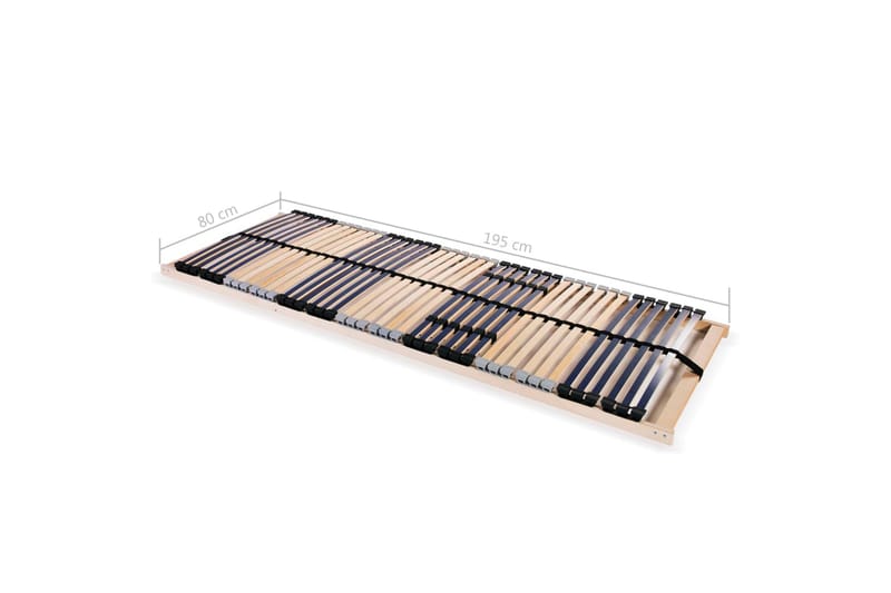 Spilebase med 42 lameller 7 soner 80x200 cm - Tre - Møbler - Senger - Sengetilbehør & sengegavl - Ribbebunn